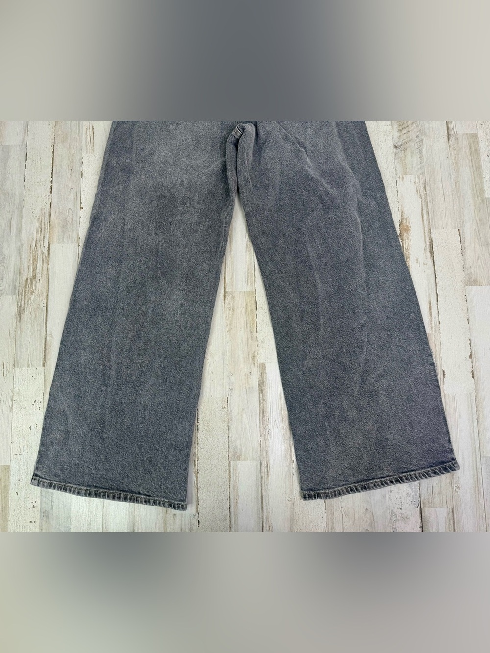 NWT Scoop Jeans Womens 2 (32x29) Gray Relaxed Wide Leg Slung High Rise - Picture 10 of 10
